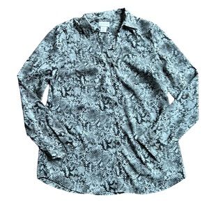 Motherhood Maternity Snakeskin Blouse Size S